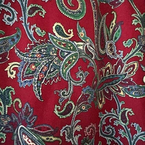 Foxcroft Paisley Button Down Bohemian Wrinkle Free Collar Long Sleeves M #2240 - Picture 8 of 13